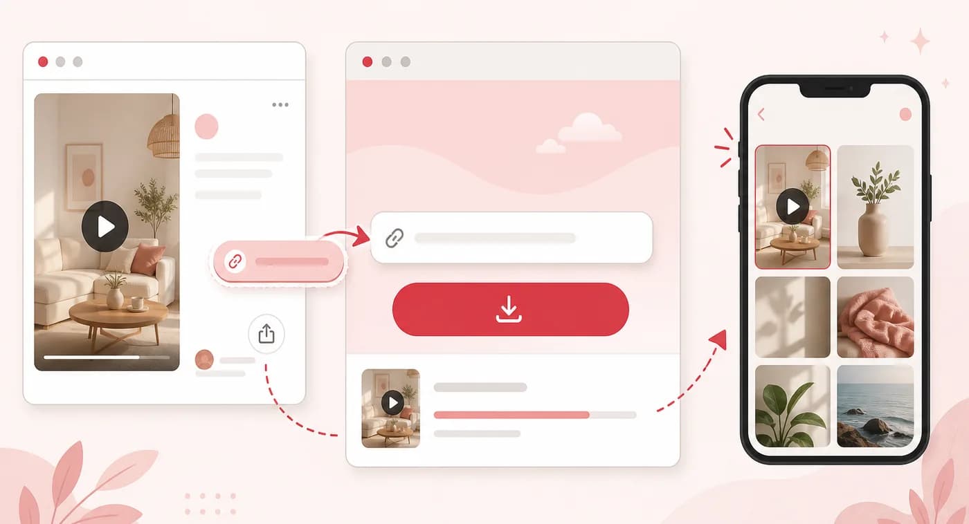Download a Pinterest Video Without the Download Button How to download a Pinterest video without a download button using a browser-based Pinterest downloader